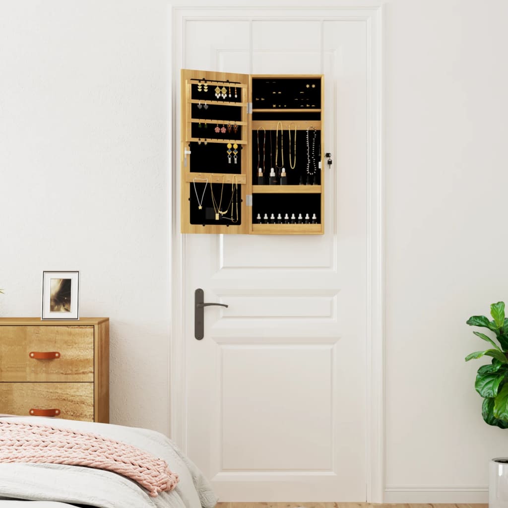 Vidaxx Schmuckschrank mit Spiegel und LED-Wandmontage