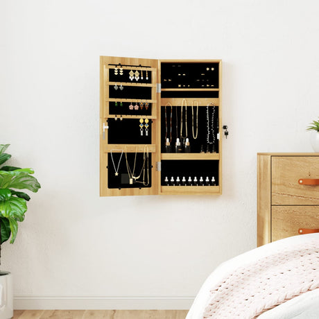 Vidaxx Schmuckschrank mit Spiegel und LED-Wandmontage