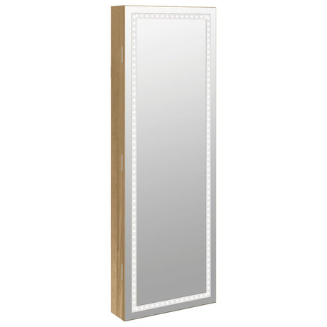 Vidaxx Schmuckschrank mit Spiegel und LED-Wandmontage