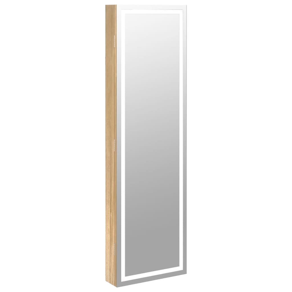Vidaxx Schmuckschrank mit Spiegel und LED-Wandmontage