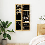 Vidaxx Schmuckschrank mit Spiegel und LED-Wandmontage