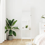 Vidaxx Schmuckschrank mit Spiegel freistehend 42x38x152 cm weiß