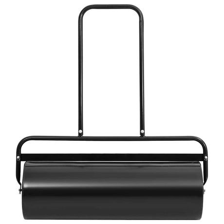 Vidaxl Rasenwalze Schubmodell 63 l Eisen und Stahl schwarz