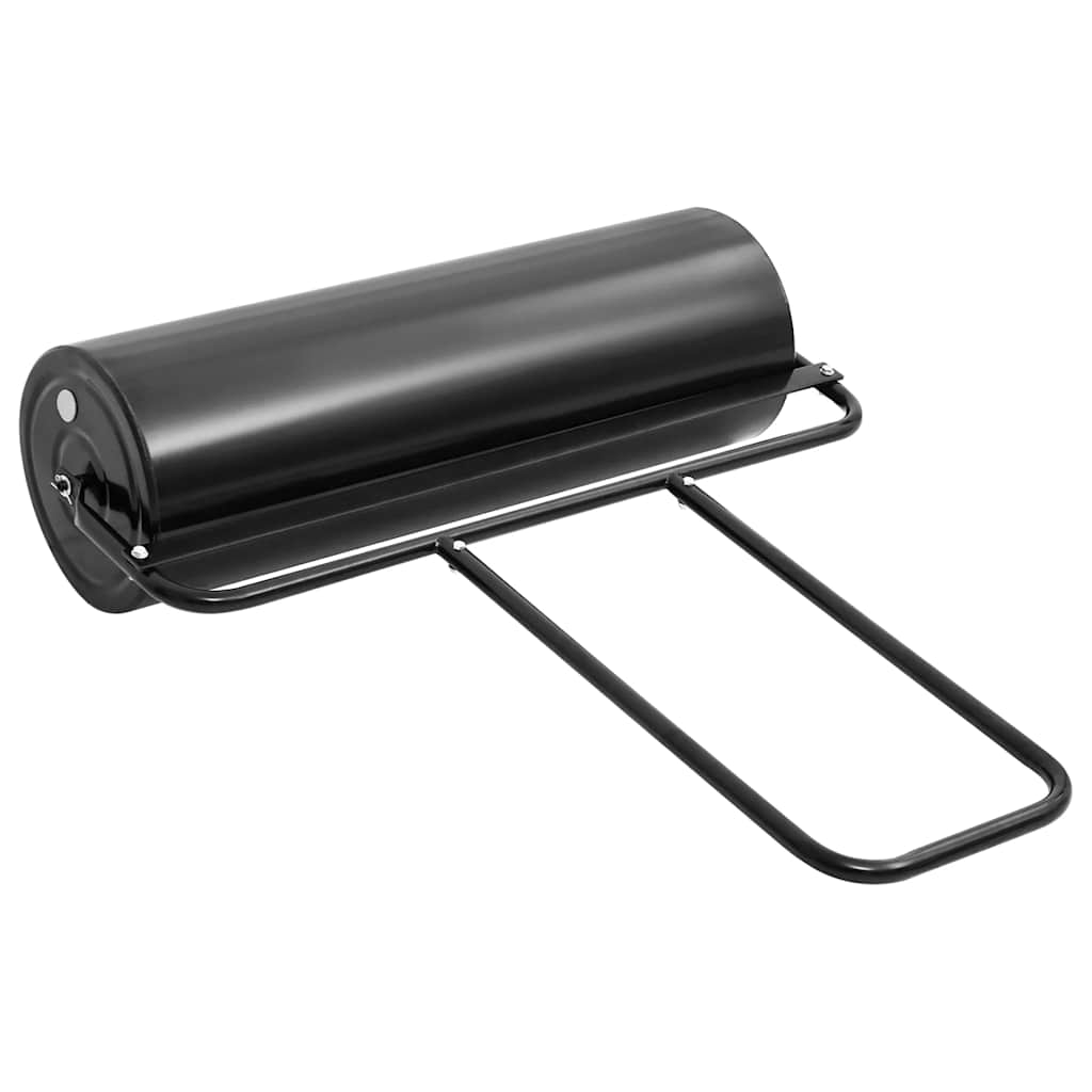 Vidaxl Rasenwalze mit Stiel 63 l Eisen und Stahl schwarz
