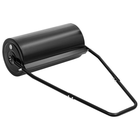 Vidaxl Rasenwalze mit Stiel 42 l Eisen und Stahl schwarz
