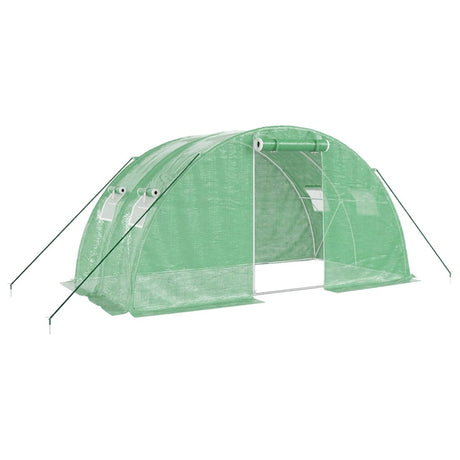 Vidaxxl Gartengewächshaus mit Stahlrahmen 8 m² 4x2x2 m
