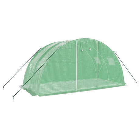 Vidaxxl Gartengewächshaus mit Stahlrahmen 8 m² 4x2x2 m