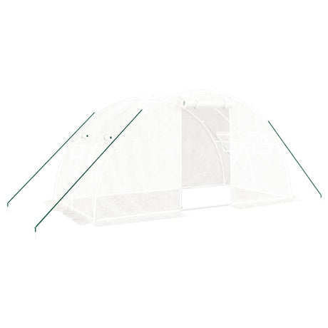 Vidaxxl Gartengewächshaus mit Stahlrahmen 8 m² 4x2x2 m