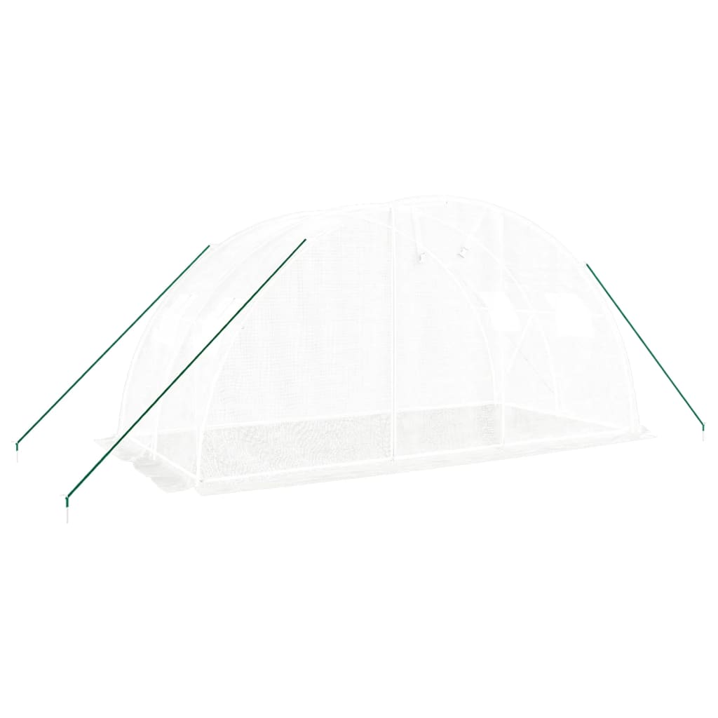 Vidaxxl Gartengewächshaus mit Stahlrahmen 8 m² 4x2x2 m