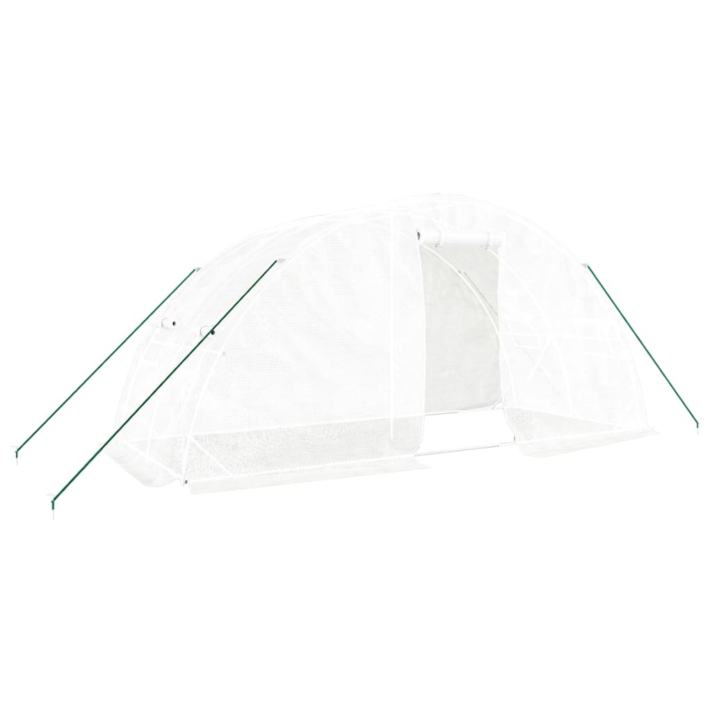 Vidaxxl Gartengewächshaus mit Stahlrahmen 10 m² 5x2x2,3 m