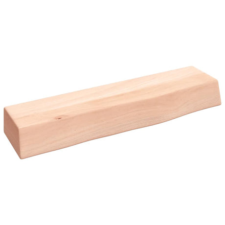 Vidaxl wandschap 40x10x6 cm onbehandeld massief eikenhout