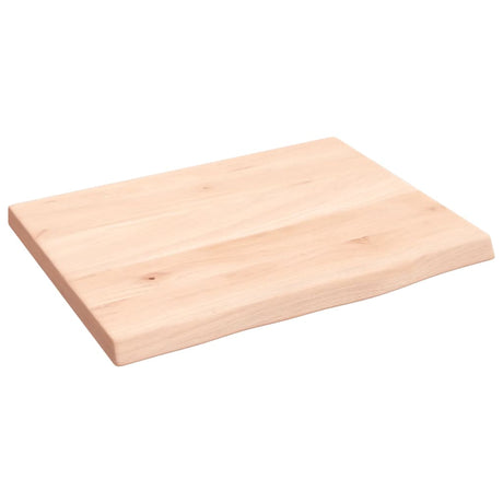 Vidaxl wandschap 40x30x2 cm onbehandeld massief eikenhout