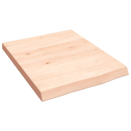 Vidaxl wandschap 40x50x(2-4) cm onbehandeld massief eikenhout