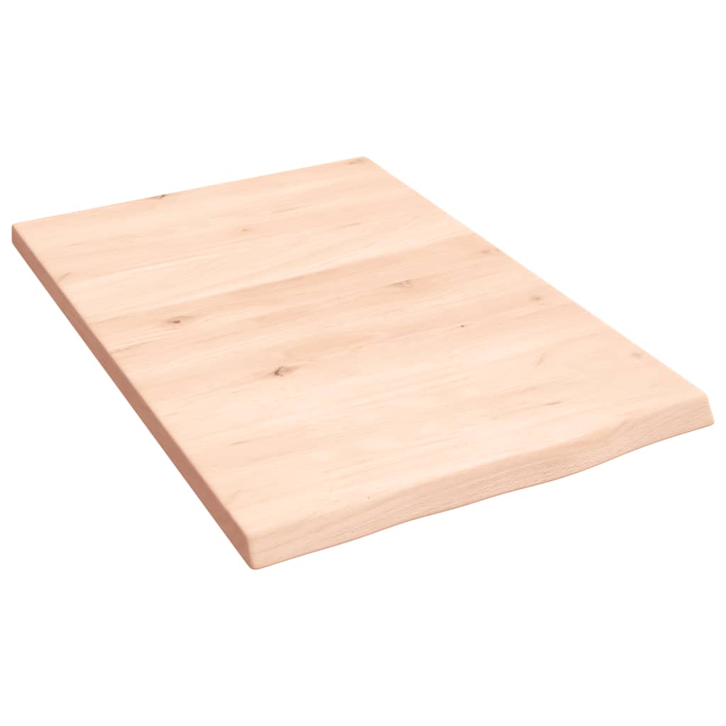 Vidaxl wandschap 40x60x2 cm onbehandeld massief eikenhout