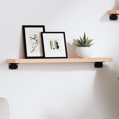 Vidaxl wandschap 60x10x2 cm onbehandeld massief eikenhout
