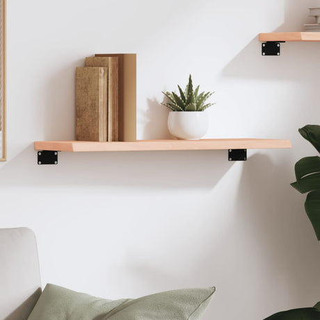 Vidaxl wandschap 60x20x2 cm onbehandeld massief eikenhout
