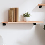 Vidaxl wandschap 60x20x2 cm onbehandeld massief eikenhout