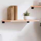 Vidaxl wandschap 60x30x2 cm onbehandeld massief eikenhout