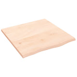 Vidaxl wandschap 60x60x2 cm onbehandeld massief eikenhout