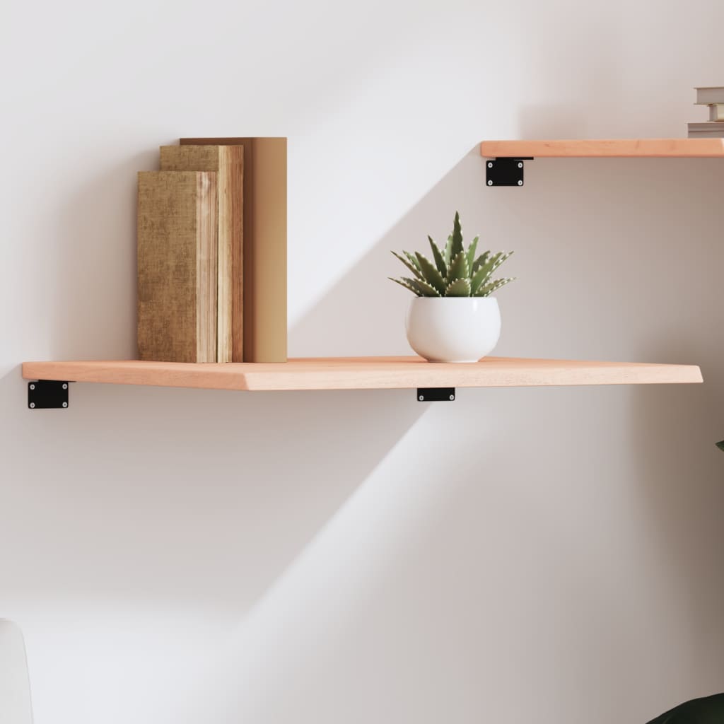 Vidaxl wandschap 60x60x2 cm onbehandeld massief eikenhout