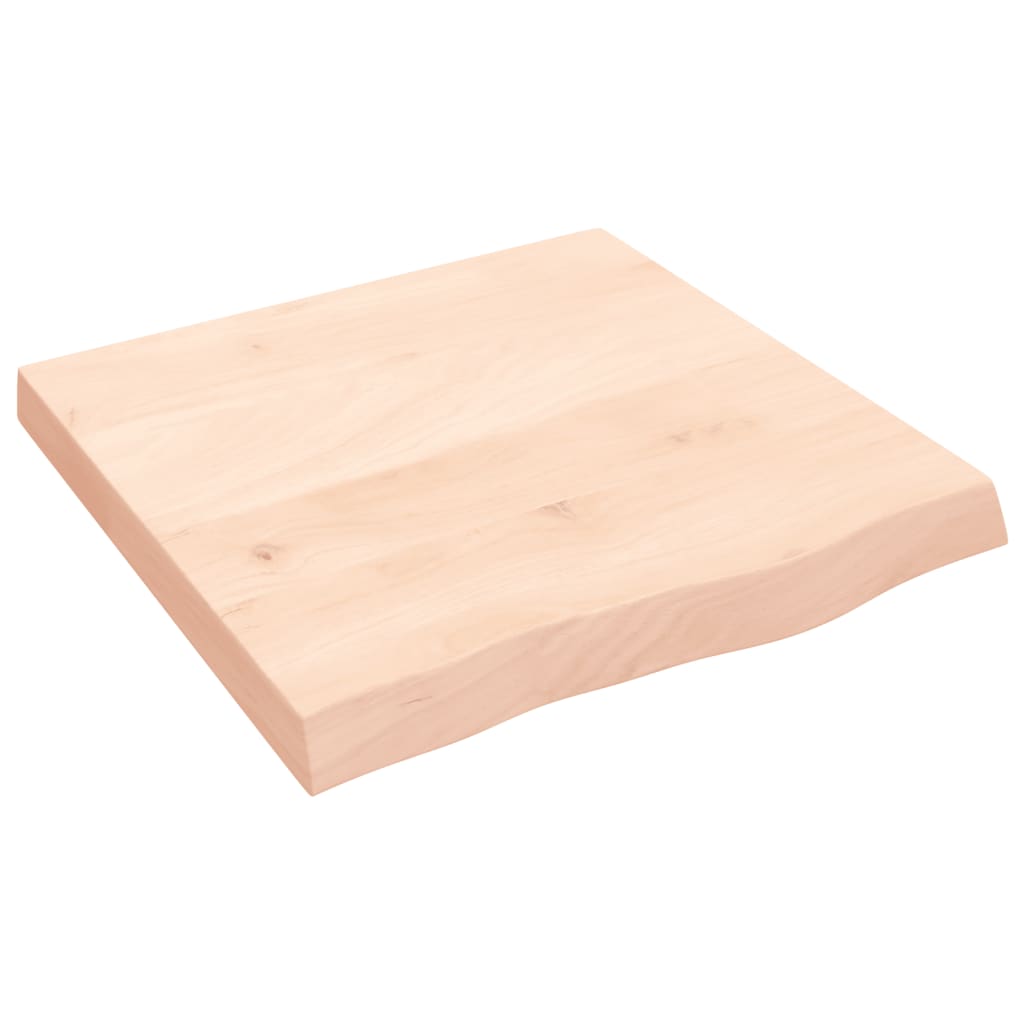 Vidaxl wandschap 60x60x(2-6) cm onbehandeld massief eikenhout