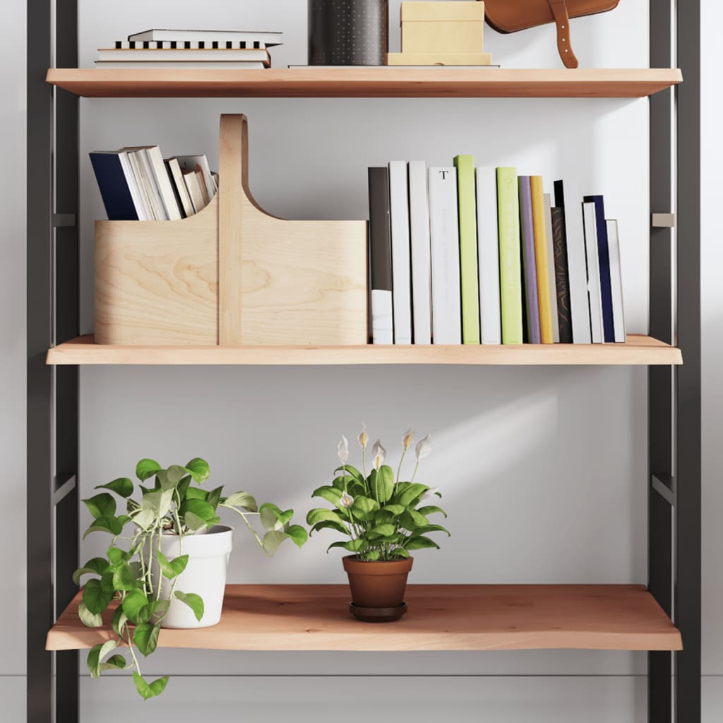 Vidaxl wandschap 100x40x2 cm onbehandeld massief eikenhout