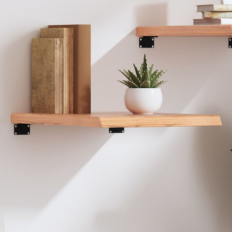 Vidaxl wandschap 40x50x(2-4) cm behandeld massief eikenhout lichtbruin