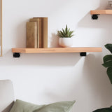 Vidaxl wandschap 60x20x4 cm behandeld massief eikenhout lichtbruin