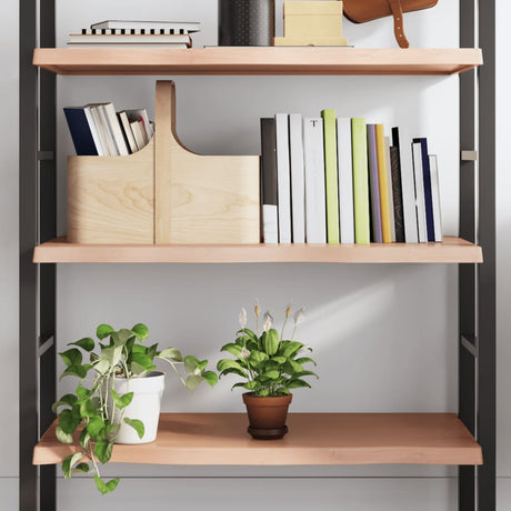 Vidaxl wandschap 80x50x(2-4) cm behandeld massief eikenhout lichtbruin