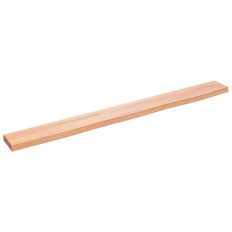 Vidaxl wandschap 100x10x2 cm behandeld massief eikenhout lichtbruin