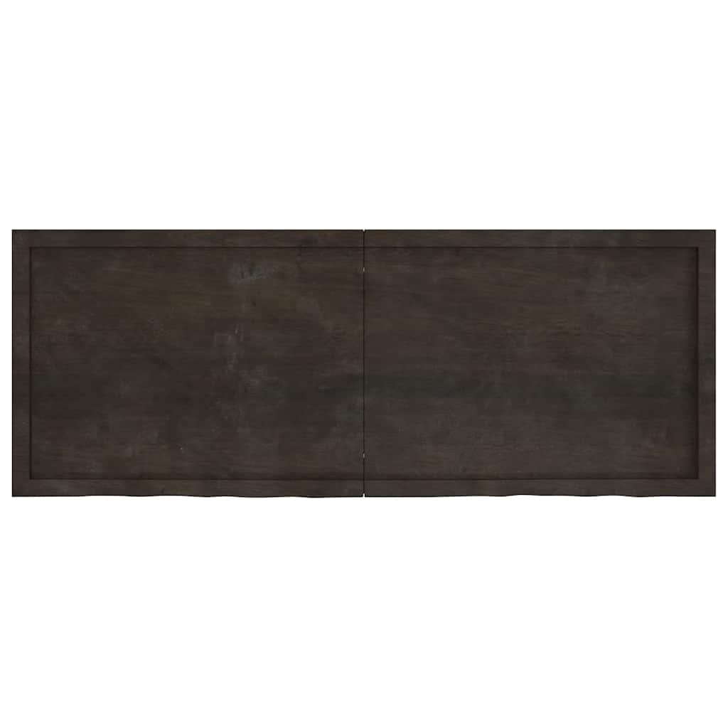 Vidaxl wandschap behandeld massief eikenhout donkerbruin