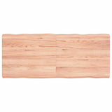 Vidaxl tafelblad natuurlijke rand 120x50x(2-6)cm eikenhout lichtbruin