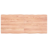 Vidaxl tafelblad natuurlijke rand 120x50x(2-6)cm eikenhout lichtbruin
