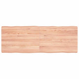 Vidaxl tafelblad natuurlijke rand 140x50x(2-6) cm eikenhout lichtbruin