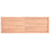 Vidaxl tafelblad natuurlijke rand 160x50x(2-4) cm eikenhout lichtbruin