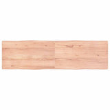 Vidaxl tafelblad natuurlijke rand 180x50x(2-4) cm eikenhout lichtbruin