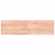 Vidaxl tafelblad natuurlijke rand 180x50x(2-4) cm eikenhout lichtbruin