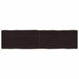 Vidaxl tafelblad natuurlijke rand 160x40x(2-6)cm eikenhout donkerbruin