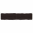 Vidaxl tafelblad natuurlijke rand 200x40x(2-4)cm eikenhout donkerbruin