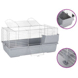 Vidaxl Animal Loft Smalltiere 80x45x39 cm Polypropen und Metallgrau