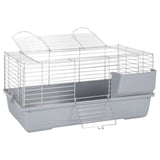 Vidaxl Animal Loft Smalltiere 80x45x39 cm Polypropen und Metallgrau