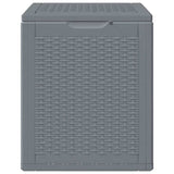 Vidaxl tuinbox 90 l pp rattan grijs