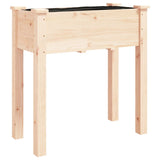 Vidaxx Pflanzgefäß mit Futter 71x37x76 cm aus massivem Kiefernholz
