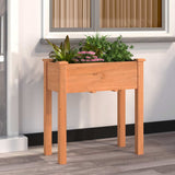 VidaXL Pflanzgefäß mit Futter 71x37x76 cm massives Kiefernholz braun