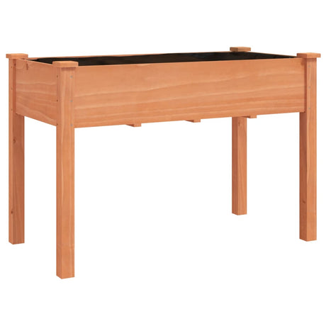 Vidaxx Pflanzgefäß mit Futter 118x59x76 cm massives Kiefernholz braun
