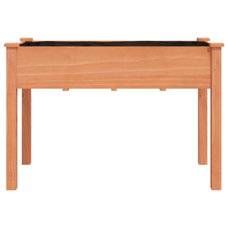 Vidaxx Pflanzgefäß mit Futter 118x59x76 cm massives Kiefernholz braun