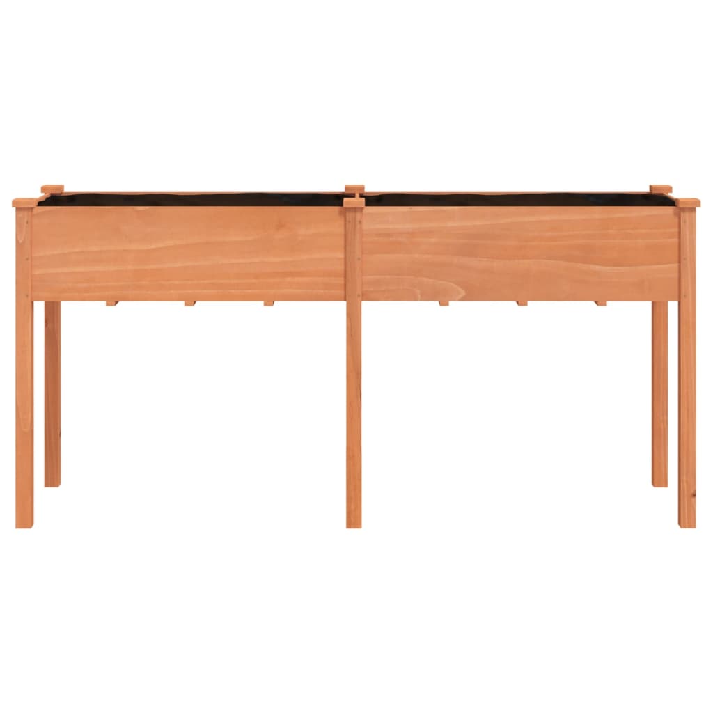 Vidaxx Pflanzgefäß mit Futter 161x45x76 cm massives Kiefernholz braun
