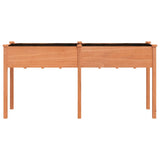 Vidaxx Pflanzgefäß mit Futter 161x45x76 cm massives Kiefernholz braun