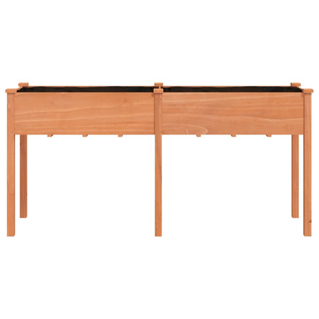 Vidaxx Pflanzgefäß mit Futter 161x45x76 cm massives Kiefernholz braun