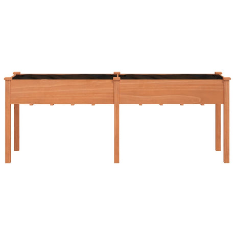 Vidaxx Pflanzgefäß mit Futter 203x53x76 cm massives Kiefernholz braun